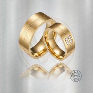 Pareja de Argollas Osa Mayor Lisas Planas Matrimonio en Oro o Plata Genuina para mujer y para hombre
